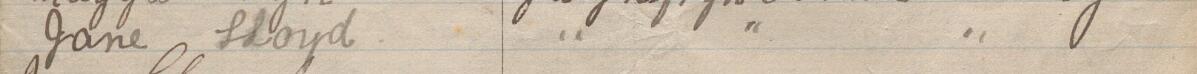Image of Jane Lloyd's signature and address in the petition