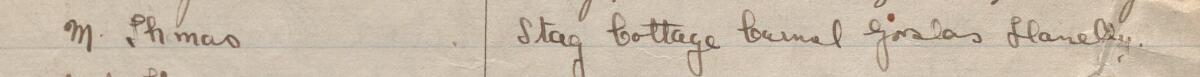 Image of M Thomas's signature and address in the petition