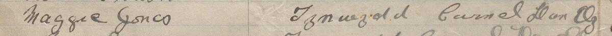 Image of Margaret Jones's signature and address in the petition
