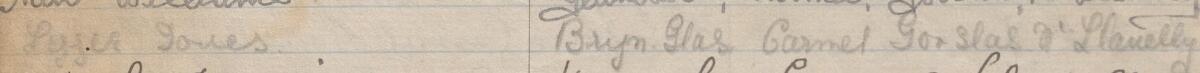 Image of Elizabeth Jones's signature and address in the petition