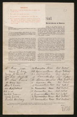 Petition - 9/58 - Port Talbot