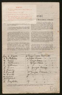Petition - 9/72 - Port Talbot