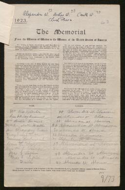 Petition - 9/73 - Aberavon