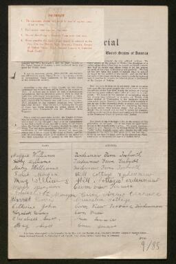Petition - 9/85 - Mynyddbach