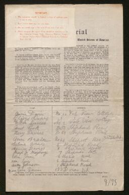 Petition - 9/95 - Morriston