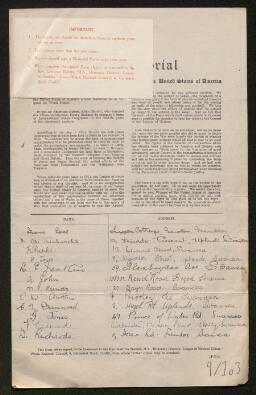 Petition - 9/103 - Mumbles
