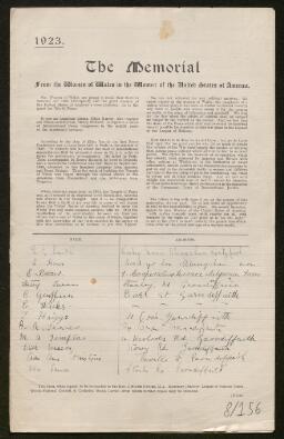 Petition - 8/156 - Abersychan