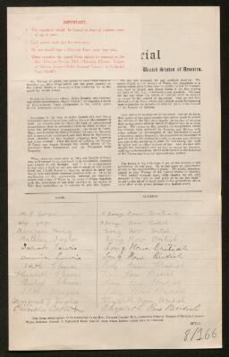 Petition - 8/166 - Abersychan