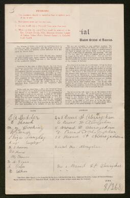 Petition - 8/168 - Abersychan