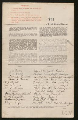 Petition - 8/178 - Cefn