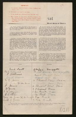 Petition - 8/185 - Llangollen Rural