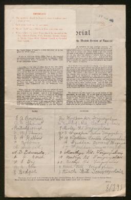 Petition - 8/195 - Tongwynlais