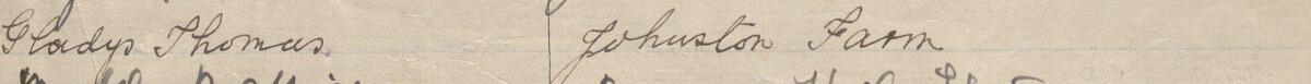 Image of Gladys Thomas's signature and address in the petition