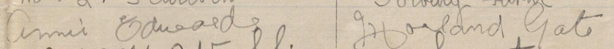 Image of Annie Edwards's signature and address in the petition