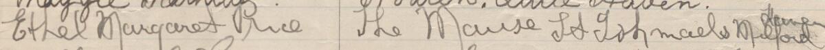 Image of Ethel Margaret Price's signature and address in the petition