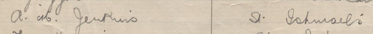 Image of A C Jenkins's signature and address in the petition