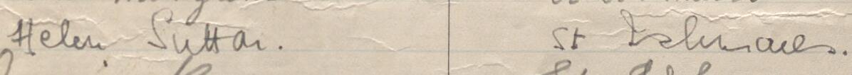 Image of Helen Sutton's signature and address in the petition