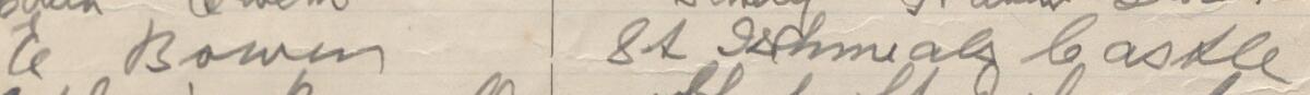 Image of E Bowen's signature and address in the petition
