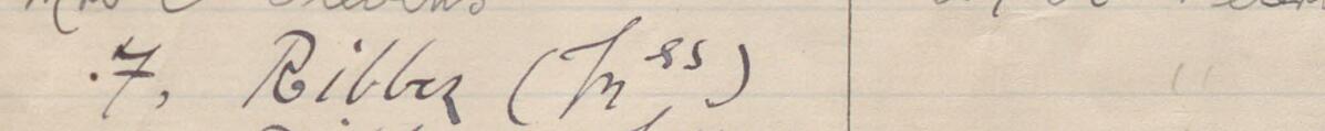 Image of Mrs. F. Ribbon @'s signature and address in the petition