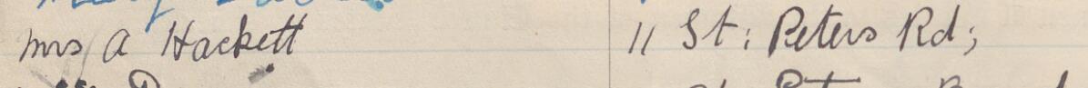 Image of Mrs. N Davies's signature and address in the petition
