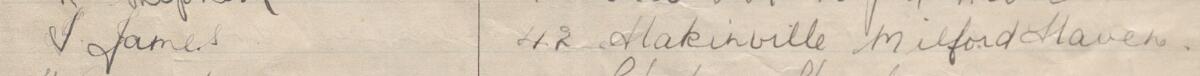 Image of J James's signature and address in the petition