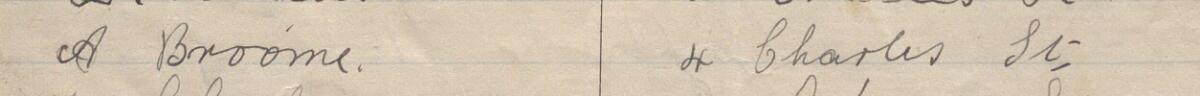 Image of A Broome's signature and address in the petition