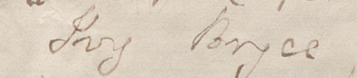 Image of Ivy Bryce @'s signature and address in the petition