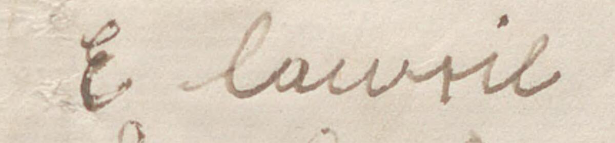 Image of E Cawril @'s signature and address in the petition