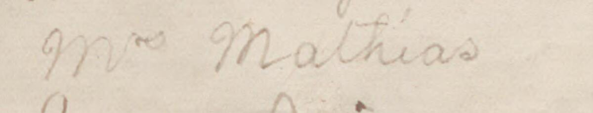 Image of Mrs. Mathias @'s signature and address in the petition