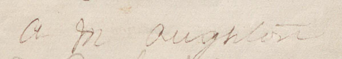 Image of A M Oughton @'s signature and address in the petition