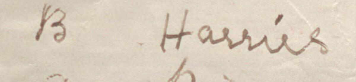 Image of B Harris @'s signature and address in the petition