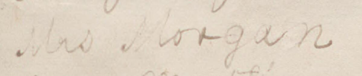 Image of Mrs. Morgan @'s signature and address in the petition