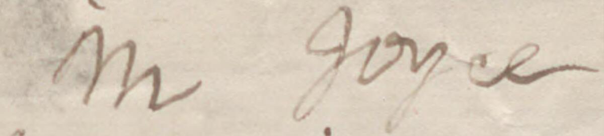 Image of M Joyce @'s signature and address in the petition