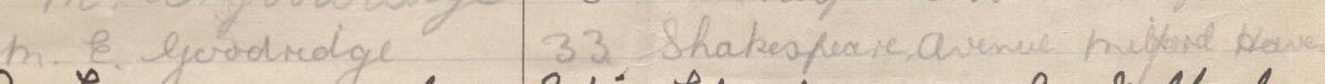 Image of M.E. Goodridge's signature and address in the petition