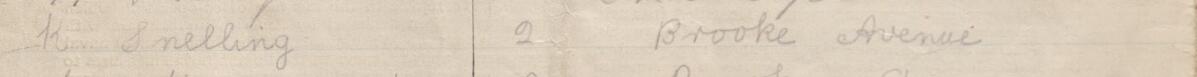 Image of K Snelling's signature and address in the petition