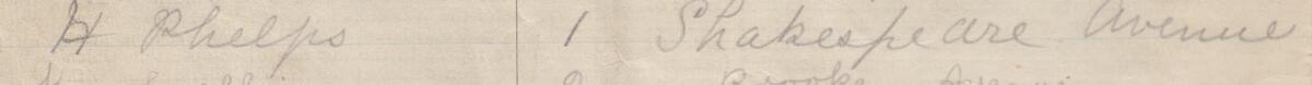 Image of H. Phelps's signature and address in the petition