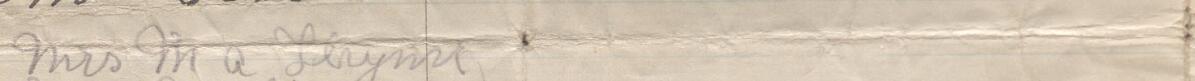 Image of Mrs M A Thynne @'s signature and address in the petition