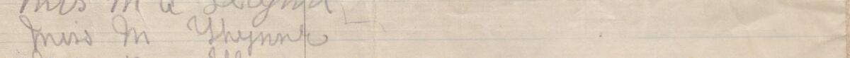 Image of Miss M Thynne @'s signature and address in the petition