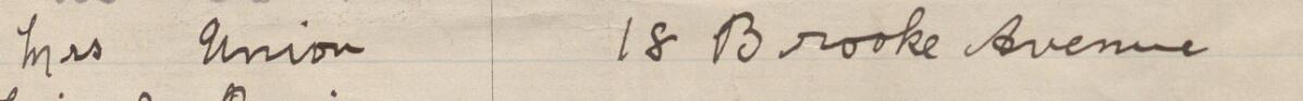 Image of Mrs Union's signature and address in the petition