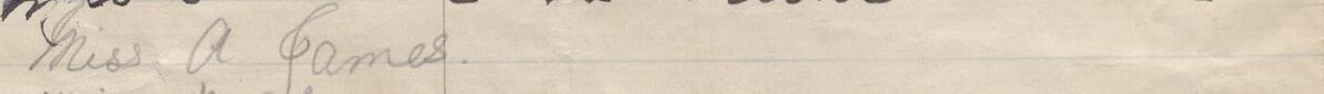 Image of Miss A James @'s signature and address in the petition