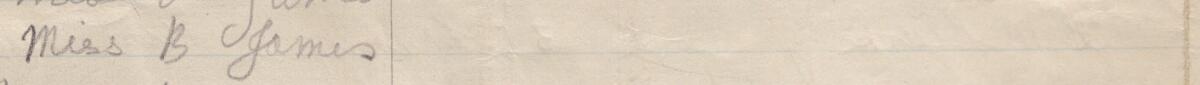 Image of Miss B James @'s signature and address in the petition