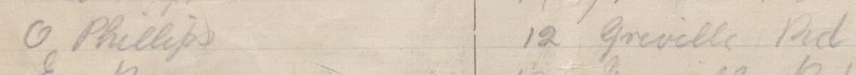 Image of O Phillips's signature and address in the petition