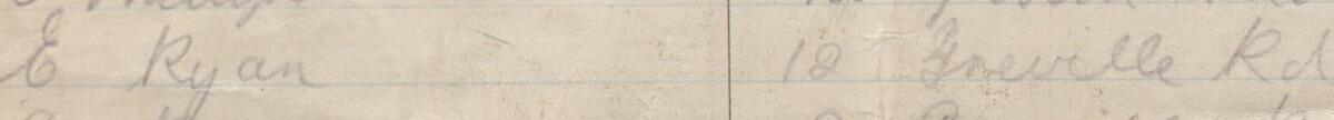 Image of E Ryan's signature and address in the petition