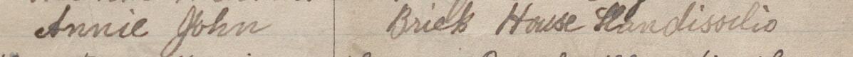 Image of Anie John's signature and address in the petition