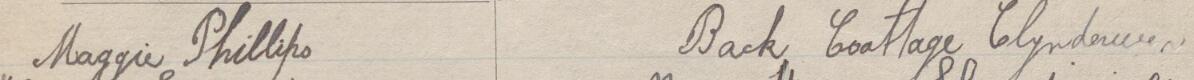 Image of Maggie Phillips's signature and address in the petition