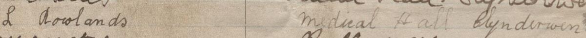 Delwedd o lofnod Mark a'i gyfeiriad ar y ddeiseb