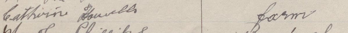 Image of Catherine Howells's signature and address in the petition