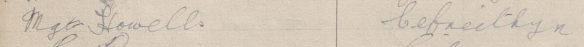 Image of Mgt Howells's signature and address in the petition