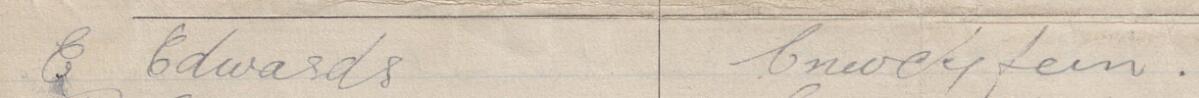 Image of E Edwards's signature and address in the petition