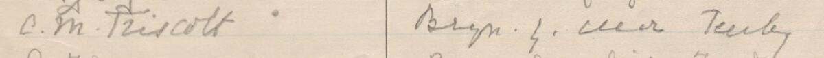 Image of C M Triscolt's signature and address in the petition